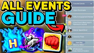 ALL EVENTS GUIDE - MapleStory One Punch Man Wild Hunter Remaster Patch