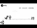 T-Rex Chrome game in Unity Project Dino