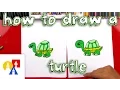 How To Draw A Cartoon Turtle