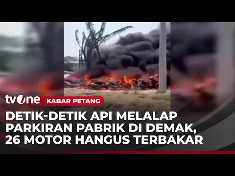 26 Motor Karyawan di Demak Ludes Dilahap Si Jago Merah