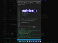 Object properties keys values entries in