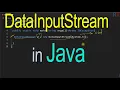 Java-56 - DataInputStream Class in Java User Input In Java