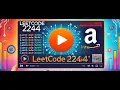 Minimum Rounds to Complete All Tasks Leetcode 2244 Amazon previous question