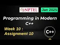 NPTEL Programming in Modern C WEEK 10 ASSIGNMENT 10 ANSWERS Solutions Quiz 2025 Jan