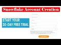 Snowflake Account Creation Switching Account to Classic Console from Snowsight