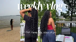 WEEKLY VLOG| Let’s spend 48 hrs off the grid, Road Trip, Family time & more! 