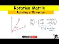 Rotation Matrix for 2D Vectors