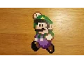 Crafting Luigi Perler Beads Timelapse challenge
