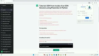 Python SSH paramiko issue ssh from inside of ssh session