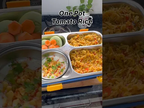 Kid’s School Tiffin Box Recipe Episode-4 Tomato Rice