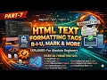 HTML Text Formatting Tags Explained for Beginners Bold Italic Mark Subscript More