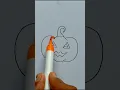 How to Draw Halloween Pumpkin Drawing for Kids kids Halloween Drawing art