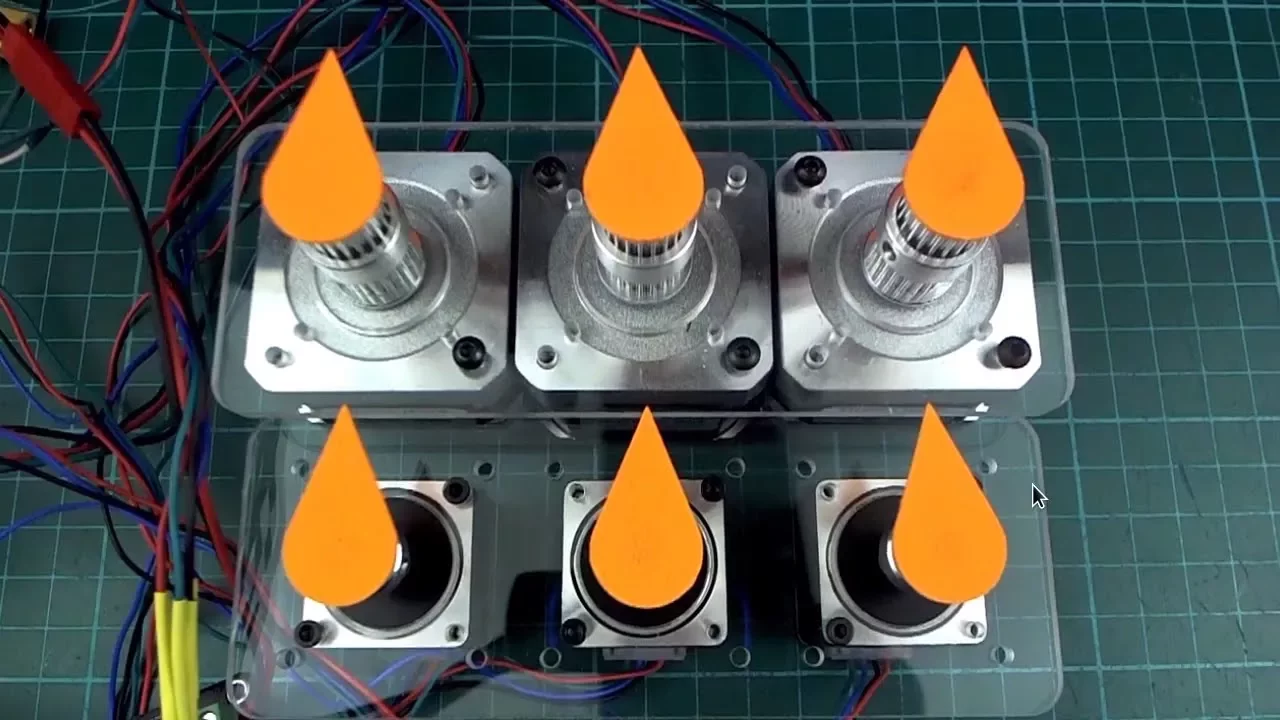 Arduino Coordinated Stepper Motor Control with Acceleration