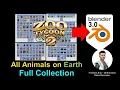 All Animals on Earth FULL COLLECTION - Blender 3 0 Tutorial