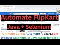Automate Flipkart E-commerce website Using SELENIUM WEBDRIVER JAVA SELENIUM