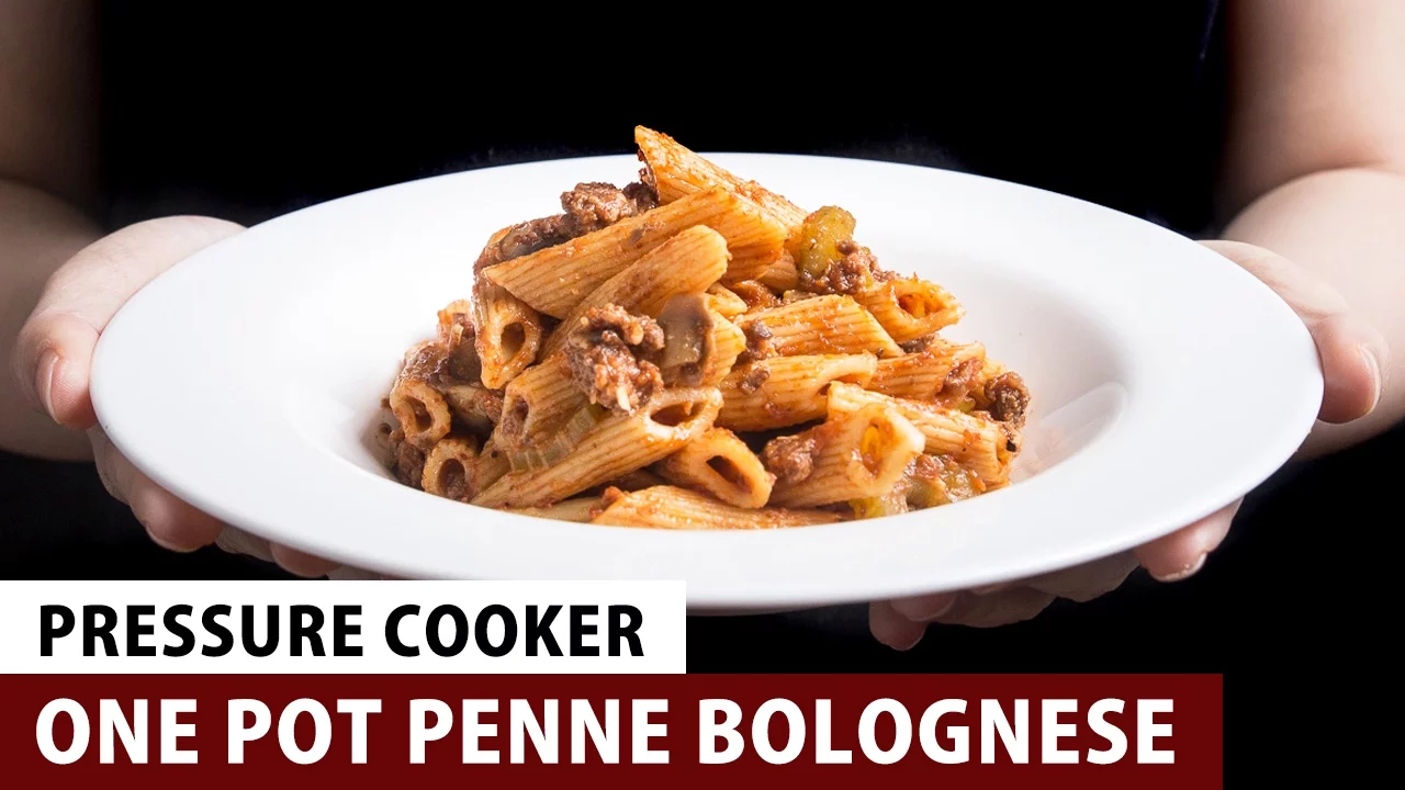 One Pot Pressure Cooker Pasta Bolognese