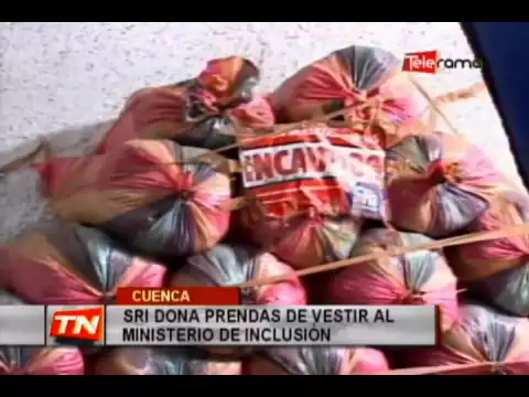 SRI dona prendas de vestir al ministerio de inclusión