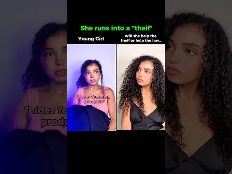 pov : She runs into a girl stealing feminine products… would you cover for her?