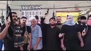 قبيلة الجبور تصل الئ بيت قاتل الشاب مسلم حميد الجبوري أثر حادث غدر وجبان في موكب الإمام الحسين 