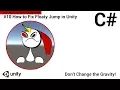 How to Fix Floaty Jump in Unity Easy Beginner Tutorial