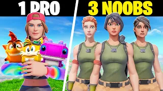 3 Noobs VS 1 Pro Sprite Hunter