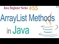 Java-35-ArrayList methods in Java Java Programming Tutorial
