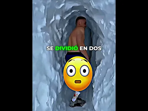 Entró a un túnel bajo la nieve ❄️