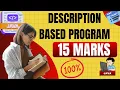 Description based program - Full Explanation 15 marks Important ICSE Class 10 Computer Java