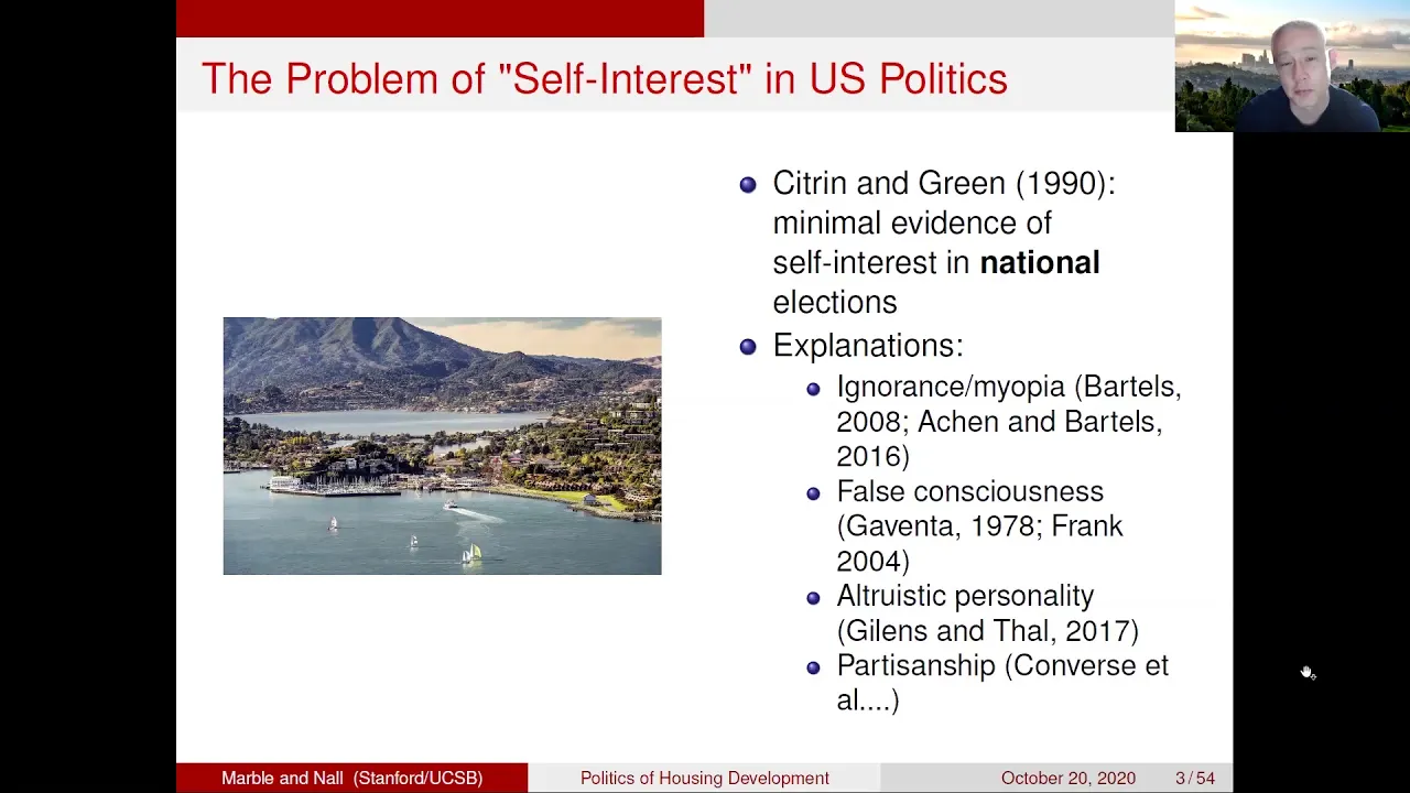 Where Self-Interest Trumps Ideology: Liberal Homeowners and Local Opposition to Housing Development