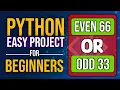 Even Odd Checker Python Project python project for beginners Code With Hammad