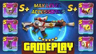 Zombie Waves CHRISTMAS ASSAULT RIFFLE Full Max level Accessories Gameplay