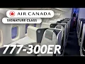 Air Canada Boeing 777-300ER Signature Class Toronto to Barcelona Full Experience