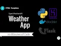 3 HTML frontend - How to build a weather app Python Flask and deploy it to Heroku