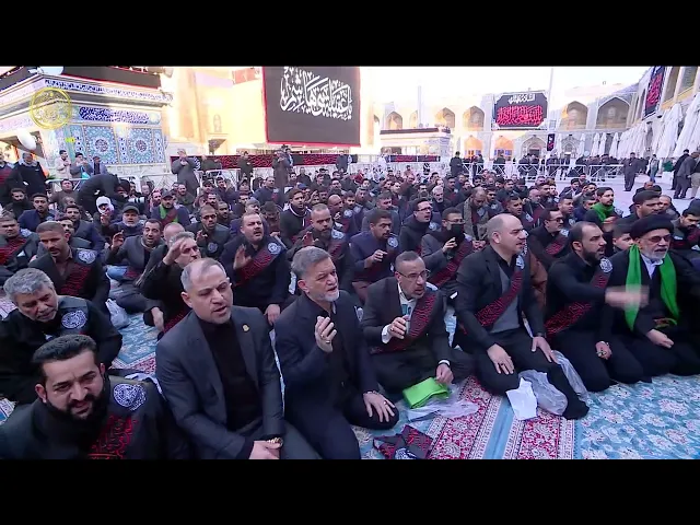 ⁣موكب خدم العتبة العلوية المقدسة يحيي وفاة السيدة زينب (عليها السلام) 1446 هـ