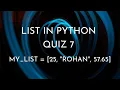 List In Python Python MCQ s With Detailed Explanation CS IT NIELIT O LEVEL