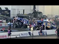 Starting line accident - 2022 NHRA Winternationals nitro Funny car final Ron Capps vs Robert Hight