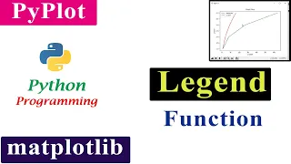 Legend Function in Matplotlib Pytplot Python Tutorials