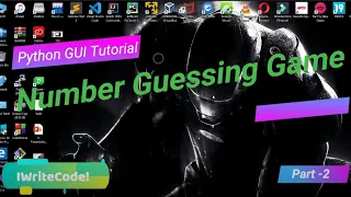 GUI Number Guessing Game Using Python Part-2 Coding