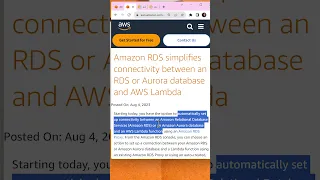 Automatically setup connectivity between an Amazon RDS or Aurora database and AWS Lambda