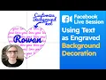 How to use Text as a Background Decoration