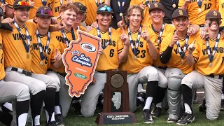 St Laurence scores the final three runs to beat Benet in the IHSA Baseball 3A State Championship