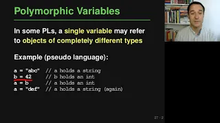 Lecture Type Systems Part 3 Polymorphism of Programming Paradigms
