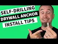 Self Drilling Drywall Anchor Installation to Hang Heavy Items