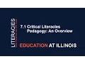 7 1 Critical Literacies Pedagogy An Overview
