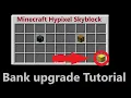 Minecraft Hypixel Skyblock Bank Upgrade Tutorial