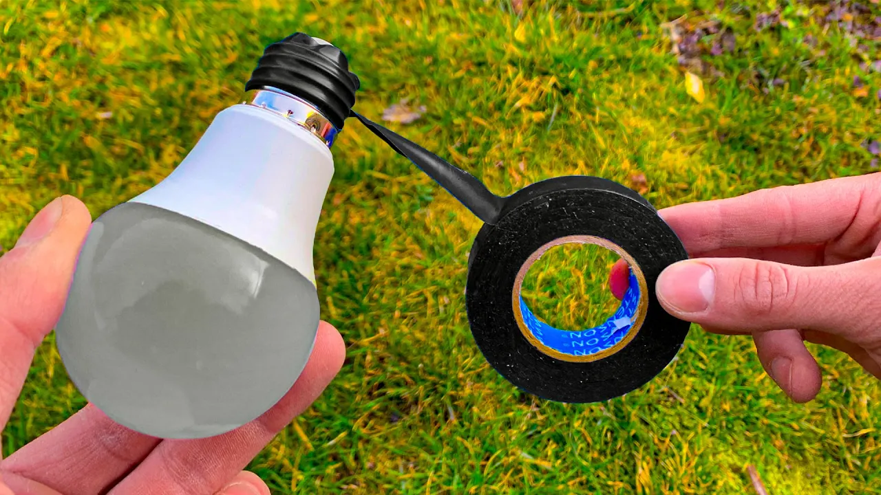 Wrap a non-working Led Bulb with insulating tape and the result will amaze you !