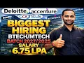 Cognitus Accenture New Biggest Hiring 2025 Deloitte Biggest Internship 2027