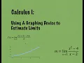 Using the Desmos Calculator to estimate limits