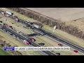 At least three dead multiple hurt in fiery I-70 crash involving bus and semi