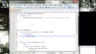 Learn Java in Hindi 32 User Defined Exceptions